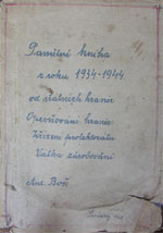 Pamětní kniha z let 1934 - 1944
