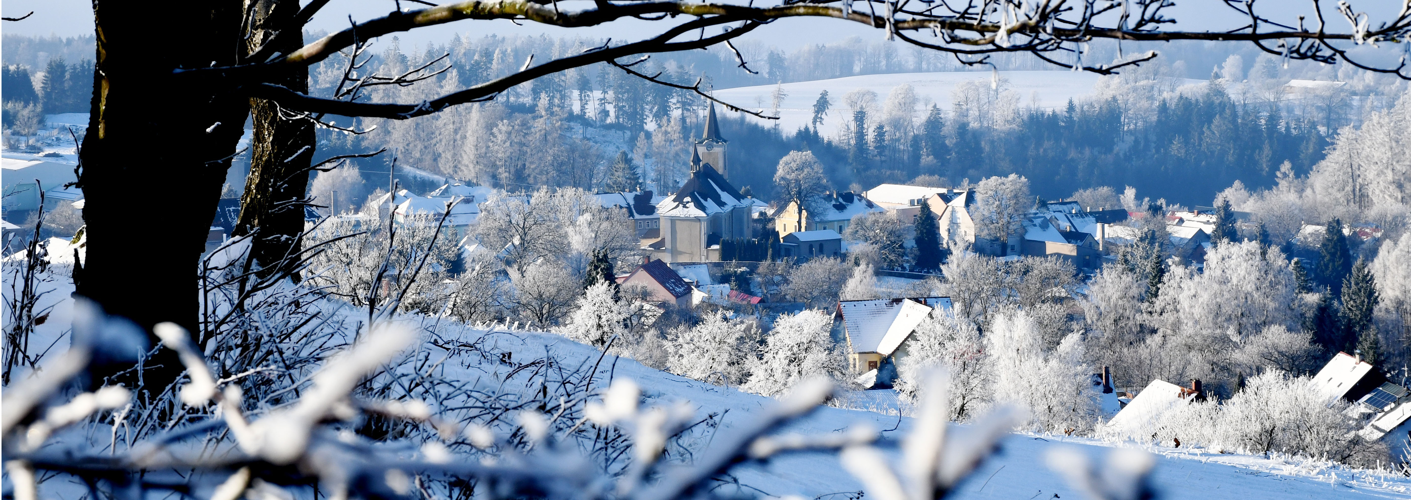 Nový Hrádek v zimě